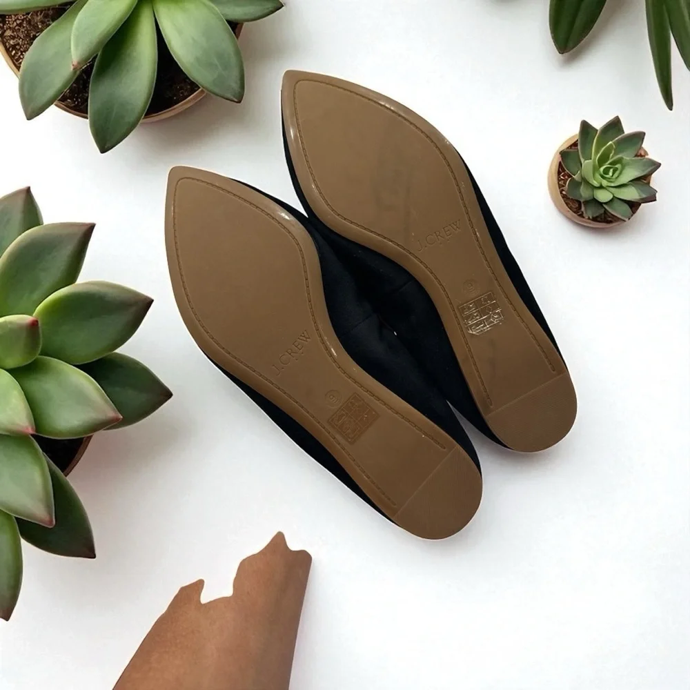 J. Crew Black Tassel Flats